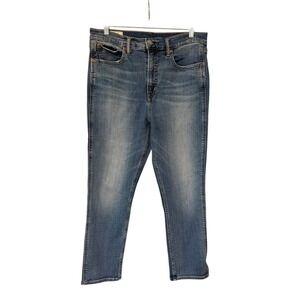 Gap Cigarette High Rise Jeans Womens 31/12R Blue Straight Leg Stretch Denim 2212